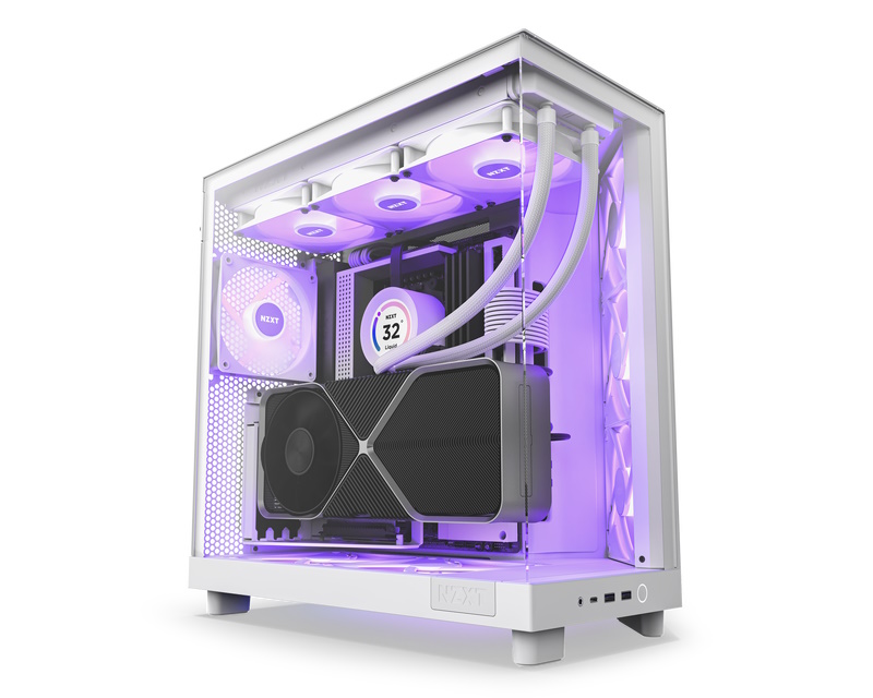 NZXT H6 Flow RGB kućište belo (CC-H61FW-R1) - Слика 3