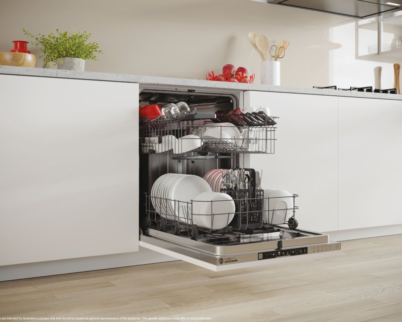HOOVER HI 3E7L0S Eco Power inverter ugradna mašina za pranje sudova - Слика 5