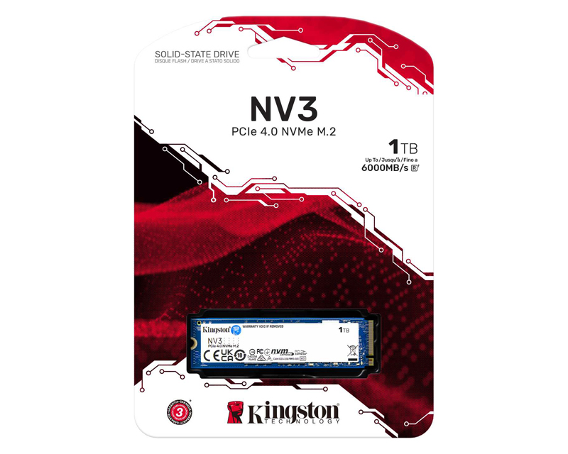 KINGSTON 1TB M.2 NVMe SNV3S/1000G series NV3 SSD - Слика 3