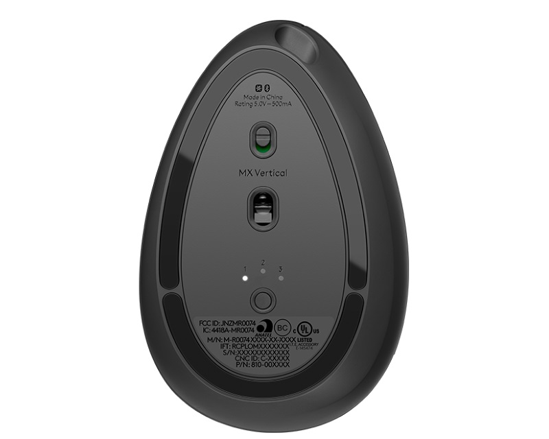 LOGITECH MX Vertical Advanced Ergonomic Wireless Graphite miš - Слика 4