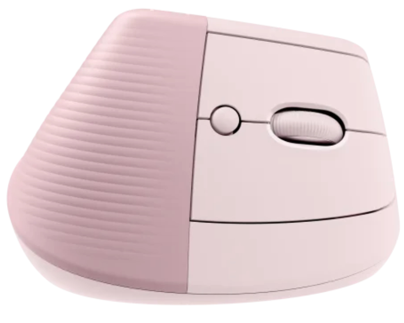LOGITECH Lift Vertical Ergonomic Wireless miš roze - Слика 2