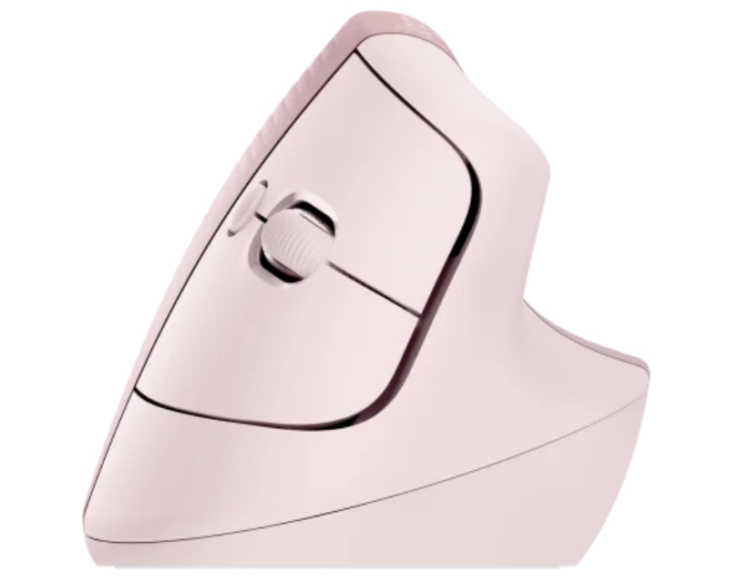 LOGITECH Lift Vertical Ergonomic Wireless miš roze - Слика 3