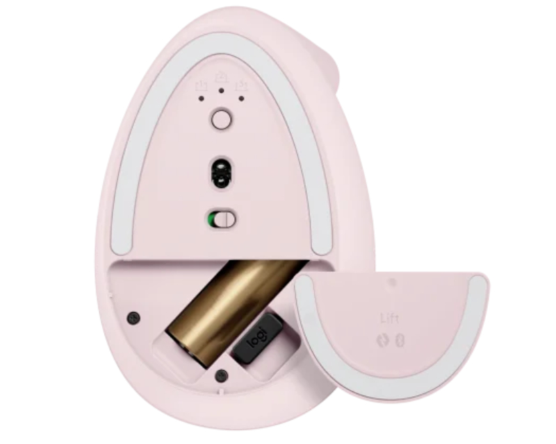LOGITECH Lift Vertical Ergonomic Wireless miš roze - Слика 5