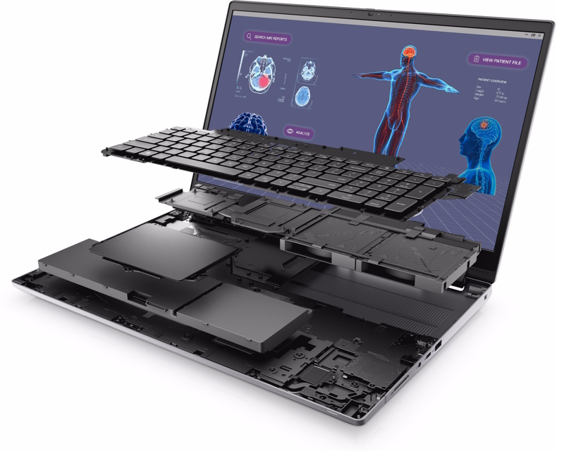 DELL Precision M7780 17.3 inch FHD 500nits i9-13950HX 32GB 1TB SSD RTX 3500 12GB Back - Слика 7
