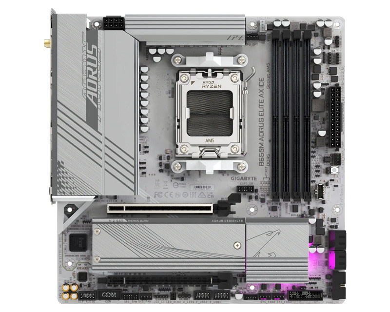 GIGABYTE B650M A ELITE AX ICE rev. 1.x matična ploča - Слика 3