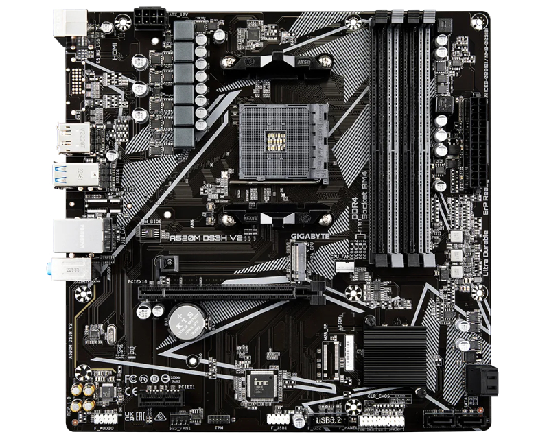 GIGABYTE A520M DS3H V2 rev. 1.x matična ploča - Слика 4