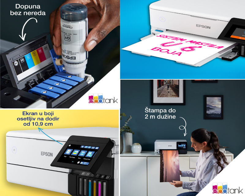EPSON L8160 EcoTank A4 ITS (6 boja) foto multifunkcijski štampač - Слика 8