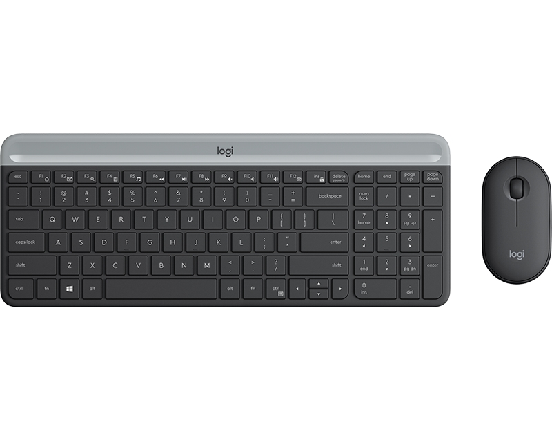 LOGITECH MK470 Wireless Desktop YU Graphite tastatura + miš - Слика 4