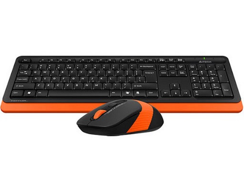 A4 TECH FG1010 FSTYLER Wireless Combo USB US narandžasti set - Слика 2