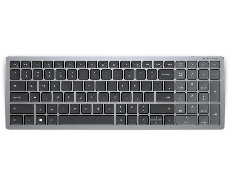 DELL KB740 Compact Multi-device US wireless tastatura siva - Слика 2