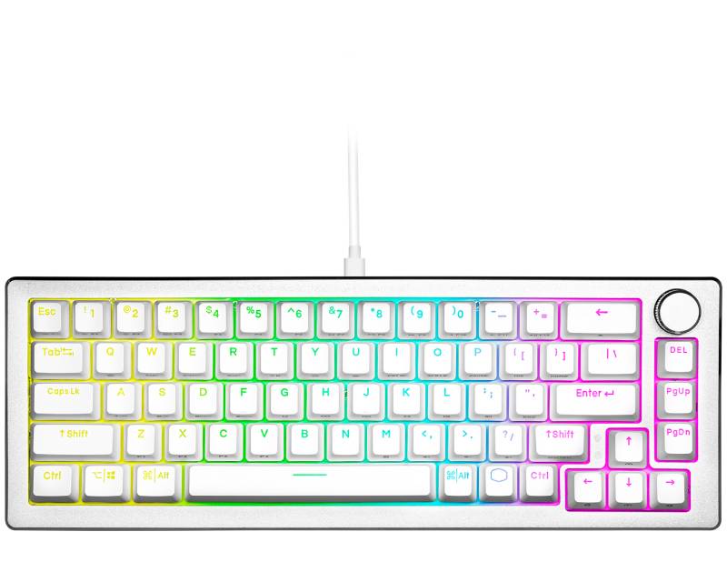 COOLER MASTER CK720 Gaming mehanička tastatura, brown switch, bela(CK-720-SKKM1-US) - Слика 2