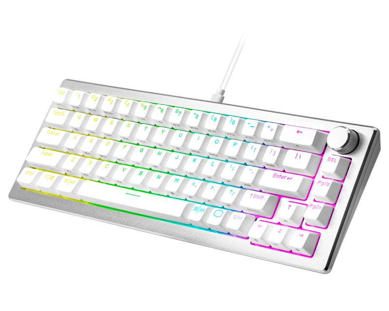 COOLER MASTER CK720 Gaming mehanička tastatura, brown switch, bela(CK-720-SKKM1-US) - Слика 3