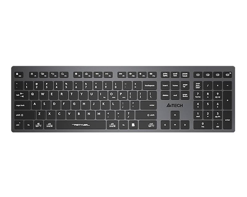 A4 TECH FBX50C FSTYLER Bluetooth & 2.4G Scissor Switch USB tastatura US siva - Слика 2