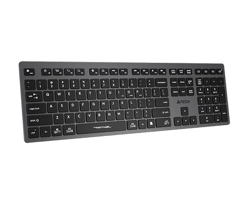 A4 TECH FBX50C FSTYLER Bluetooth & 2.4G Scissor Switch USB tastatura US siva - Слика 3