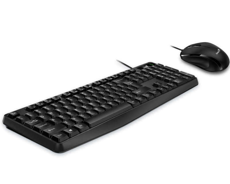 GENIUS KM-170 USB US crna tastatura+ USB crni miš - Слика 2