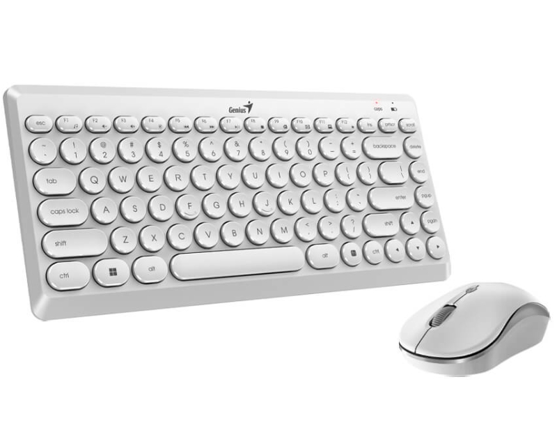GENIUS LuxeMate Q8000 Wireless USB YU bela tastatura + miš - Слика 3