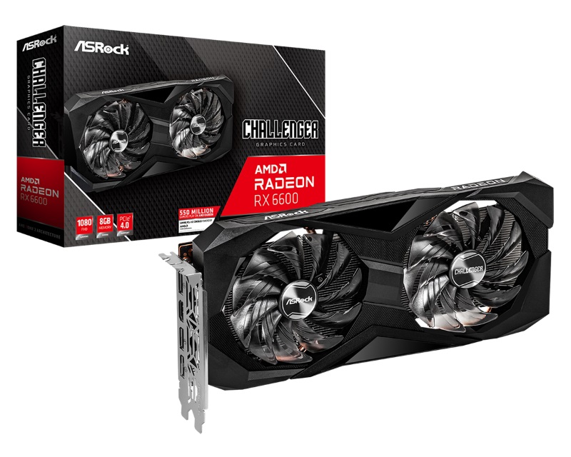 ASROCK AMD Radeon RX 6600 8GB 128bit RX 6600 Challenger D 8G grafička karta - Слика 4