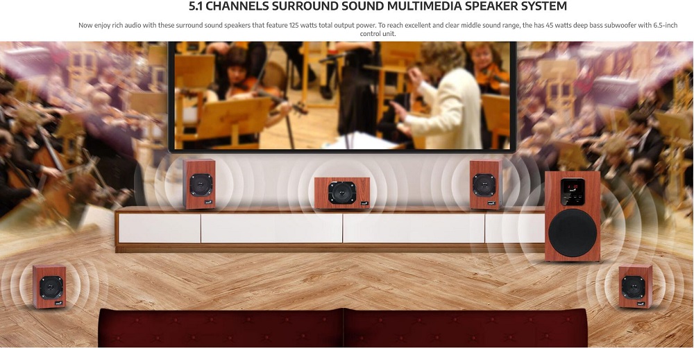 GENIUS SW-HF5.1 4800 v2 wood zvučnici - Слика 4