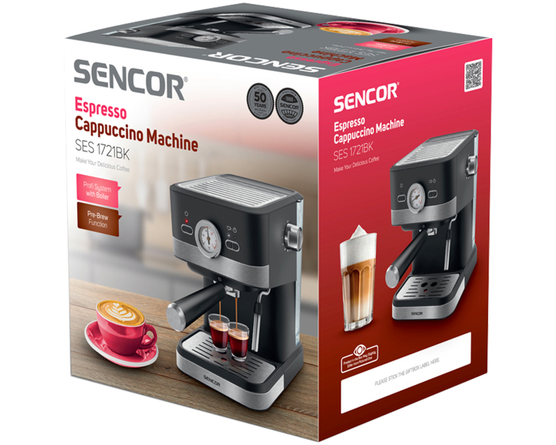 SENCOR SES 1721BK Aparat za espresso kafu - Слика 9