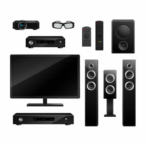 tv, audio, foto