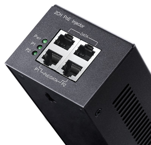 Cudy POE220 2x 30W Gigabit PoE+/PoE Injector, 802.3at/802.3af Standard, Data Power 100 Meters, Metal - Слика 2