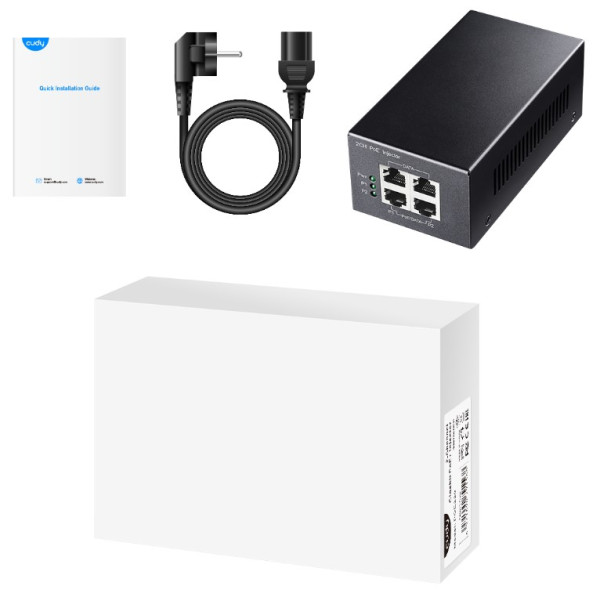 Cudy POE220 2x 30W Gigabit PoE+/PoE Injector, 802.3at/802.3af Standard, Data Power 100 Meters, Metal - Слика 4