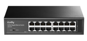 Cudy GS1016 16-Port 10/100/1000M Switch,16x Gbit RJ45 port, rackmount (Alt. Teg1016d, PFS3016-16G)