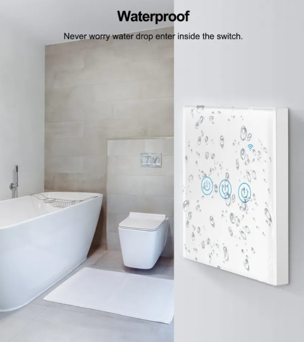 ZIGBEE-SMART-2 GANG-RSH-SP002-EU Gembird 2 Smart bezicna prekidaca,APP glasovna kontrola Glass Touch - Слика 3