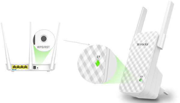 Tenda A9 WiFi ripiter/ruter 300Mbps Repeater Mode Client+AP white (Alt:WNP-RP300-03 ) - Слика 5