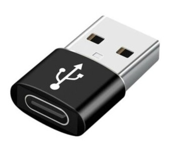 A-USB2-AMCF-02 Gembird USB AM to Type-C female adapter, black (ALT.CCP-USB3-AMCM-0M) FO - Слика 3