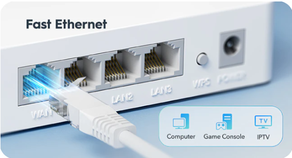 Cudy WR300 N300 Wi-Fi Router, Chipset MediaTek, router/AP/ Repeater/WISP 4xLAN, 2x5dBi - Слика 7