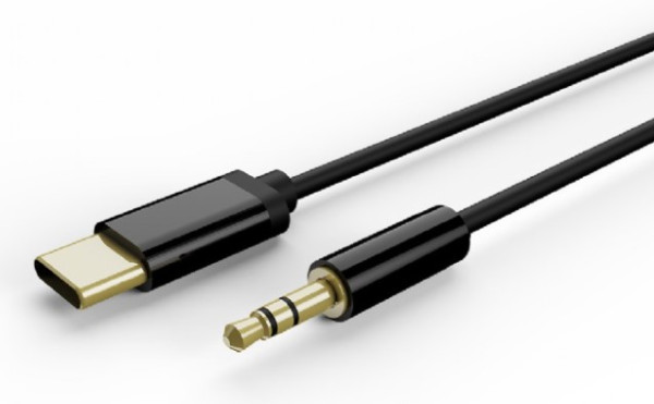 CCA-CM3.5M-1.5M Gembird USB-C to stereo 3.5 mm AUX kabl, 1.5m, black - Слика 2