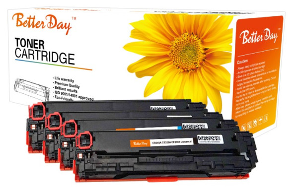 Toner BetterDay 540A/320A/210X CB540A,125A,CE320A,128A,CF210X,131X zam. kaseta za HP Black 2.4k - Слика 2