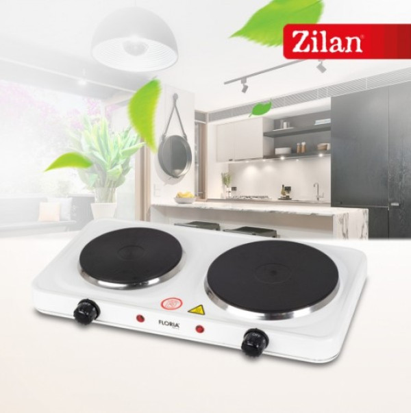 Zilan ZLN2843 WH elektricni rešo, dve ploče, 2500W, 150-175 mm Bela - Слика 4