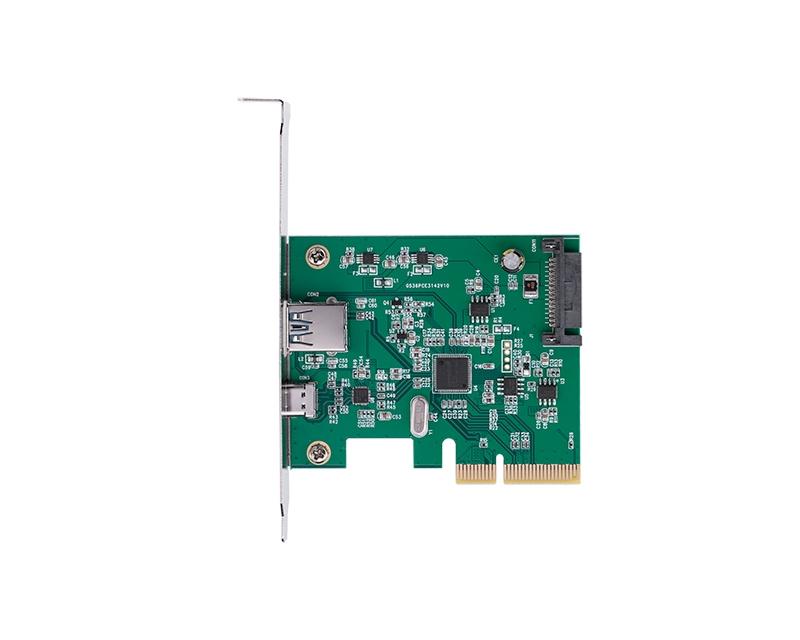 E-GREEN PCI-Express kontroler USB 3.1 Type-A+USB-C Host - Слика 2