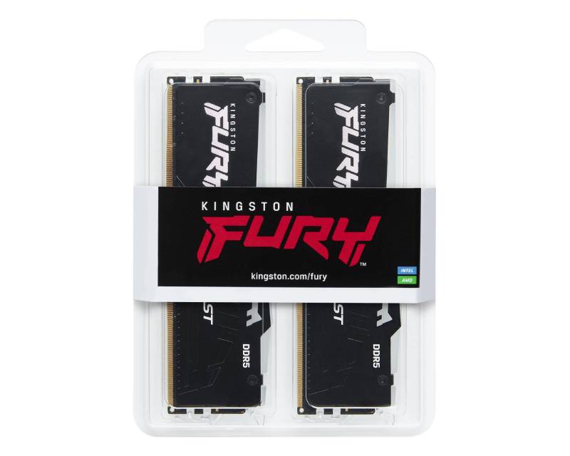 KINGSTON DIMM DDR5 64GB (2x32GB kit) 5200MT/s KF552C36BBEAK2-64 Fury Beast RGB EXPO - Слика 2