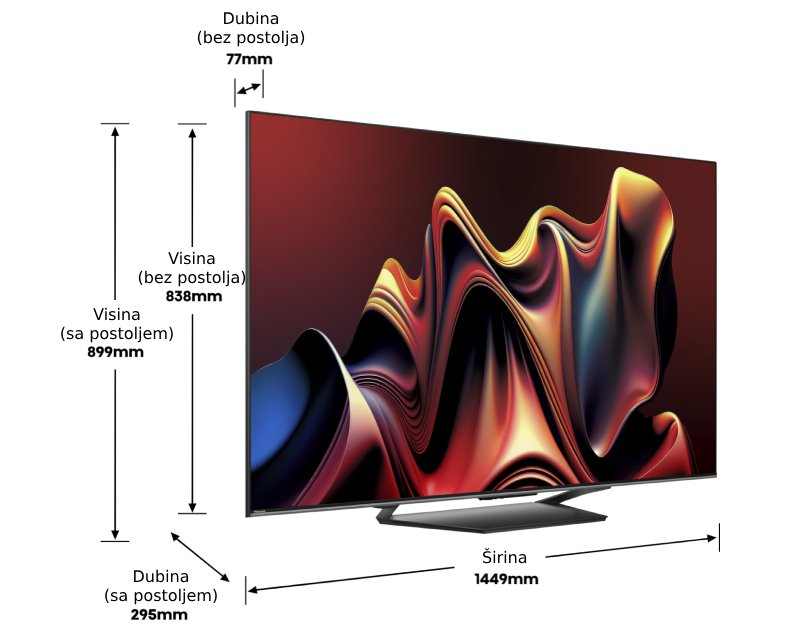 HISENSE 65 inča 65U7NQ ULED Mini-LED Smart UHD TV - Слика 6
