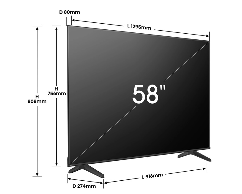 HISENSE 58 inča 58A6N DLED 4K UHD Smart TV - Слика 5