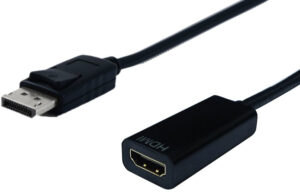 Secomp Cableadapter DP M - HDMI F 0.15m
