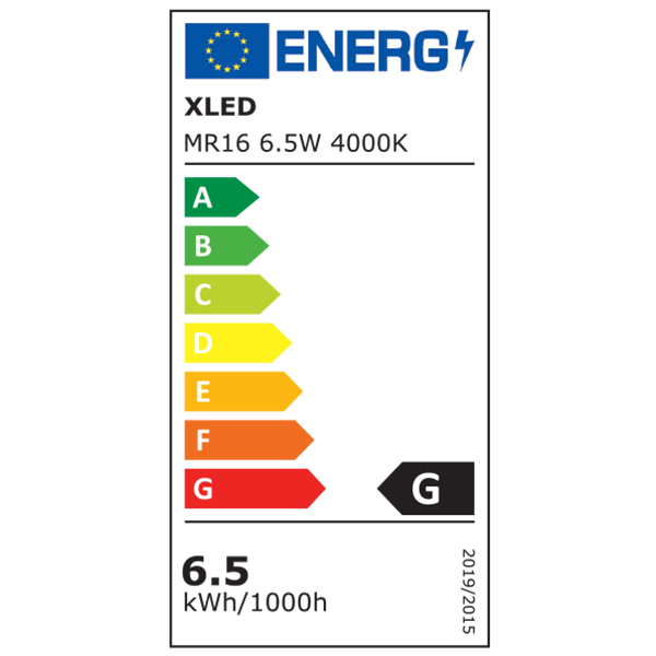 XLED MR16 6.5W 4000K LED Sijalica,220V,520lm,Bela - Слика 2