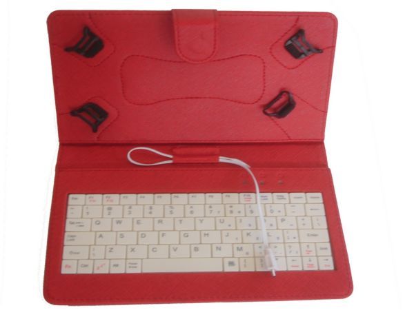 x-TA-PCK7-RED ** Gembird US Tastatura za 7 Tablet PC sa futrolom ,sa micro USB konektorom(469) - Слика 2