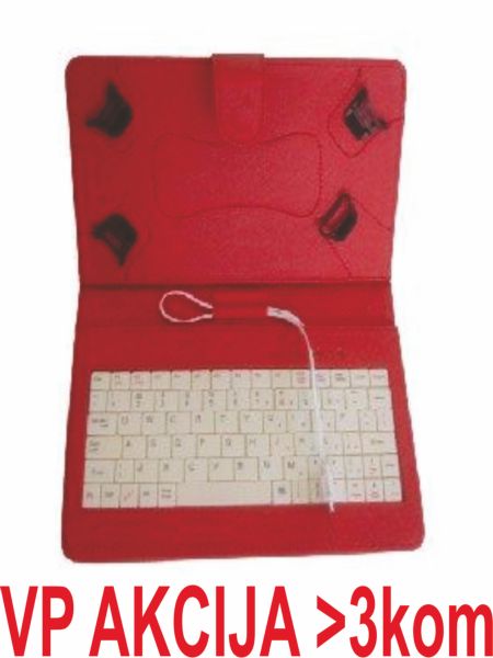 x-TA-PCK7-RED ** Gembird US Tastatura za 7 Tablet PC sa futrolom ,sa micro USB konektorom(469) - Слика 3