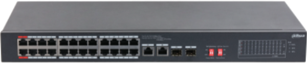 Dahua S3226-24ET-240 24-portni PoE switch 2x1000SFP (Combo), 2x 10/100/1000 RJ-45, 24x 10/100(PoE) - Слика 2