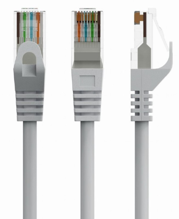 PP6U-CU-0.5M Gembird Mrezni kabl, CAT6 BAKARNI UTP Patch cord 0.5m grey - Слика 3
