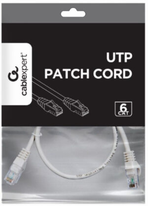 PP6U-CU-0.5M Gembird Mrezni kabl, CAT6 BAKARNI UTP Patch cord 0.5m grey