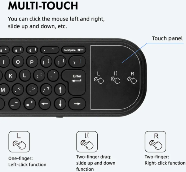 GEMBIRD GMB-G60S PRO BT AIR MOUSE 2.4GHz Wireless BT connection gyroscope voice remote control - Слика 5