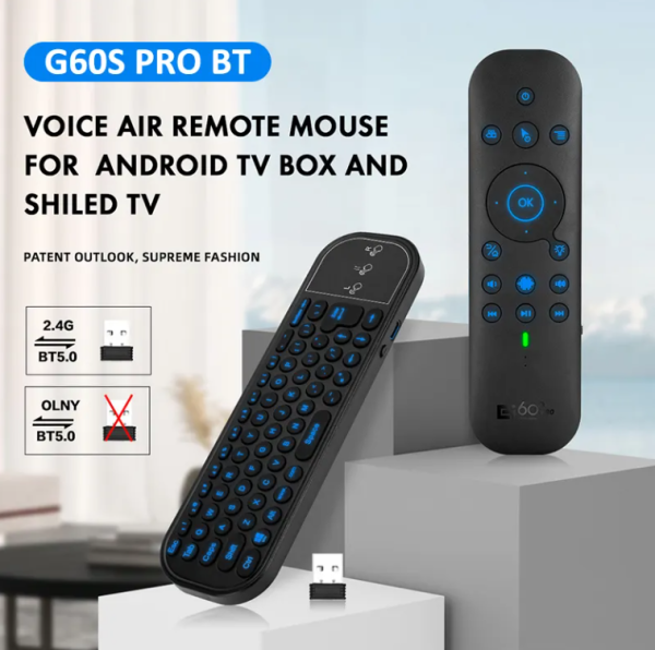 GEMBIRD GMB-G60S PRO BT AIR MOUSE 2.4GHz Wireless BT connection gyroscope voice remote control - Слика 3
