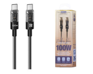 REMAX DATA kabl Walking TIP C na TIP C RC-C162 100W, 1.2m crni