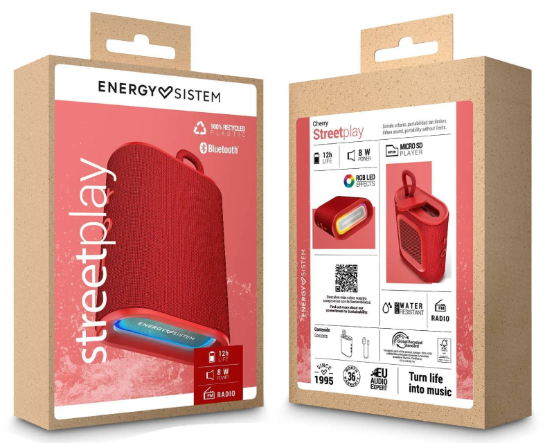 ENERGY SISTEM Cherry StreetPlay zvučnik crveni (M45924) - Слика 7