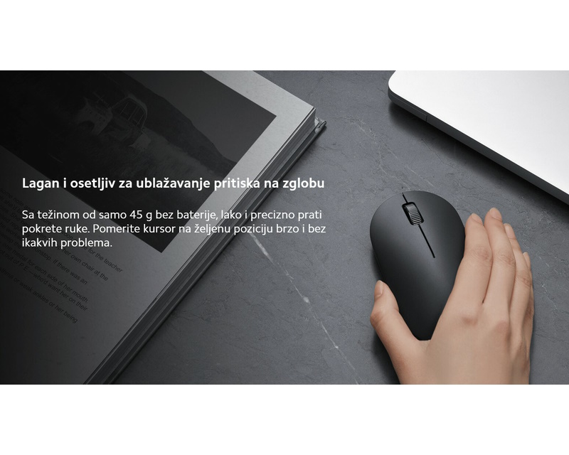 XIAOMI Wireless Mouse 2 lite miš crni (BHR8916GL) - Слика 5